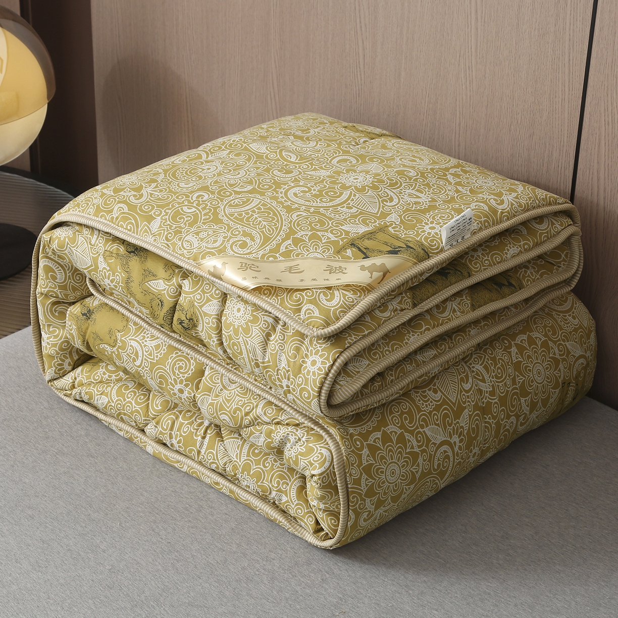 91家纺网 家纺一手货源 找家纺 （总）妙赞家纺 2025新款驼毛被礼品被