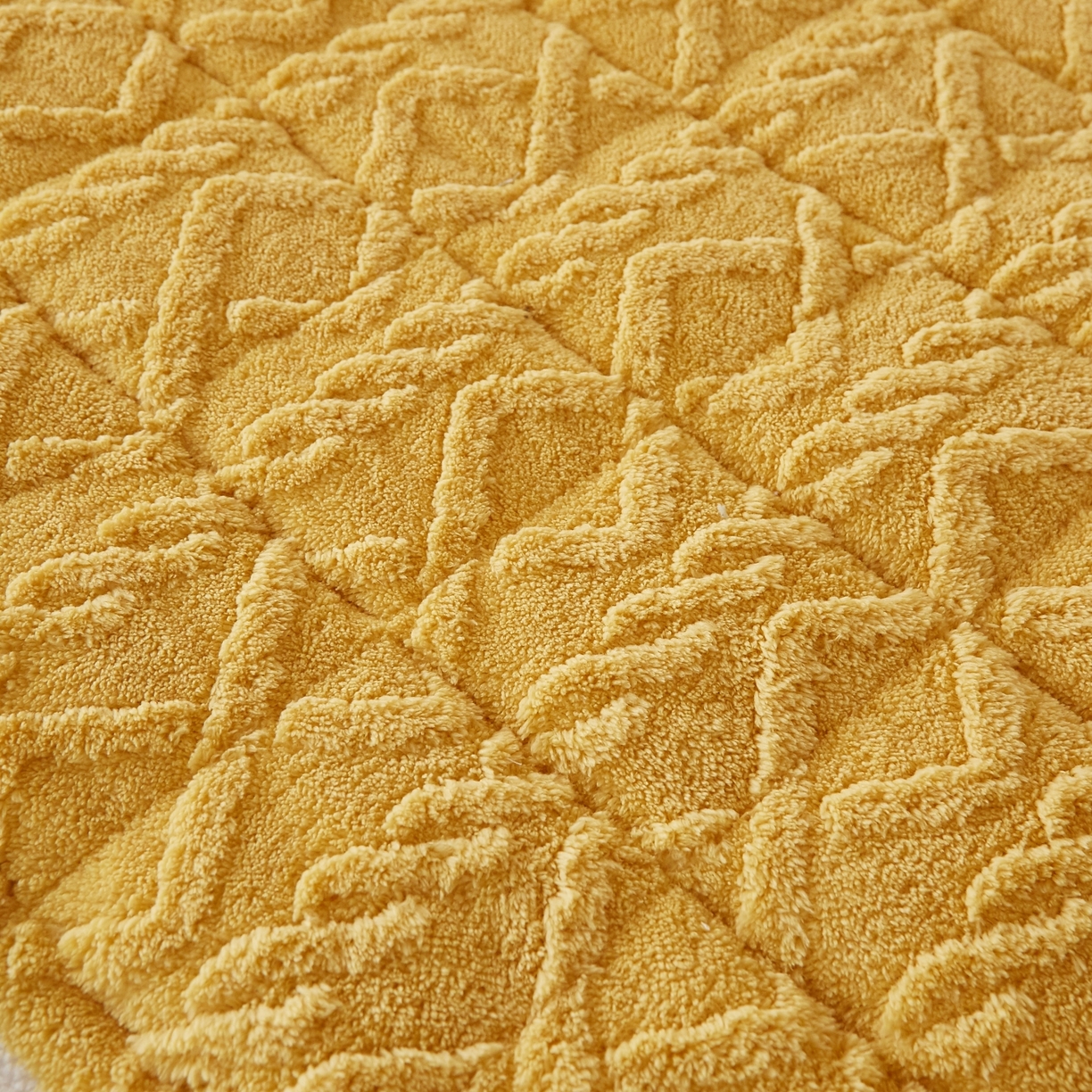 91家纺网 家纺一手货源 找家纺 缦吉 2025新款学生款高克重塔芙蓉床褥床护垫 柠檬黄（全网最低）