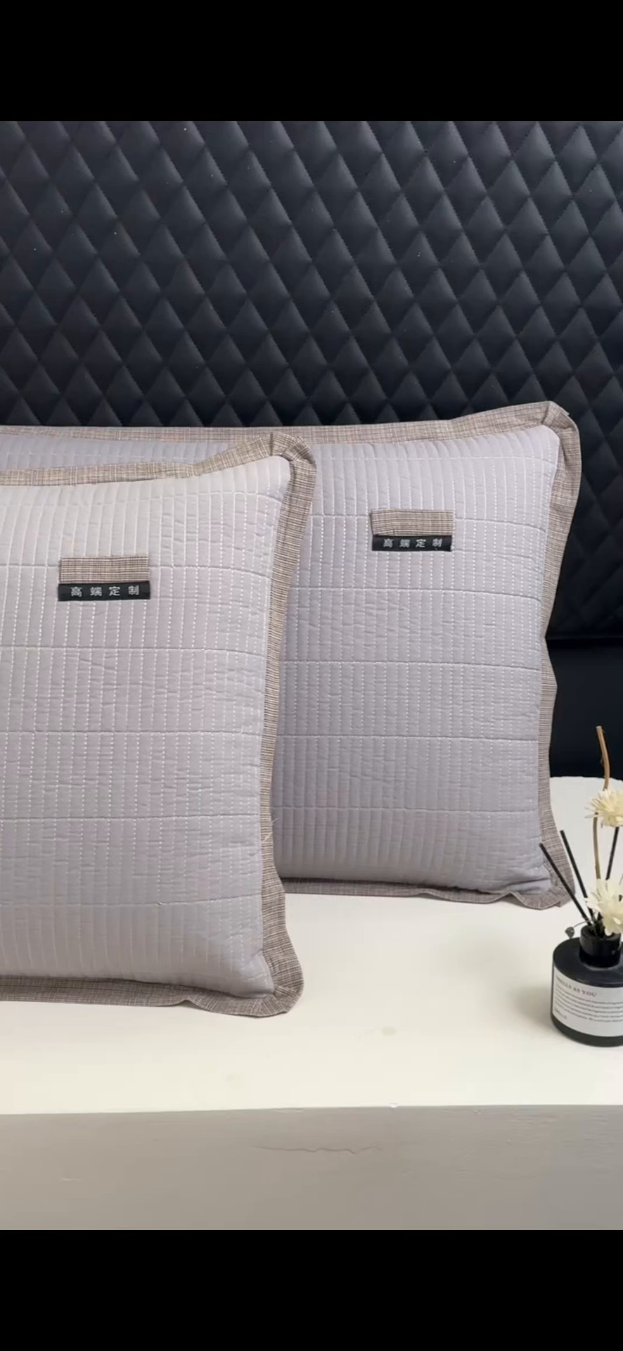 91家纺网 家纺一手货源 找家纺 （总）呦呦南宋 多层结构35x55cm绗缝全棉纯棉水洗棉中层夹棉单只装拉链款高端定制款平边枕套