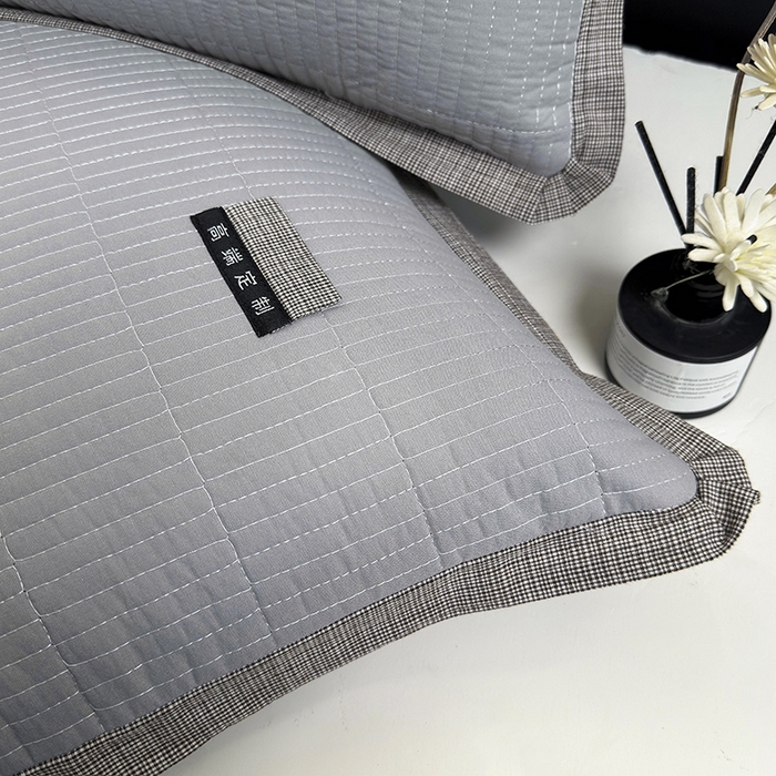 91家纺网 家纺一手货源 找家纺 （总）呦呦南宋 多层结构35x55cm绗缝全棉纯棉水洗棉中层夹棉单只装拉链款高端定制款平边枕套