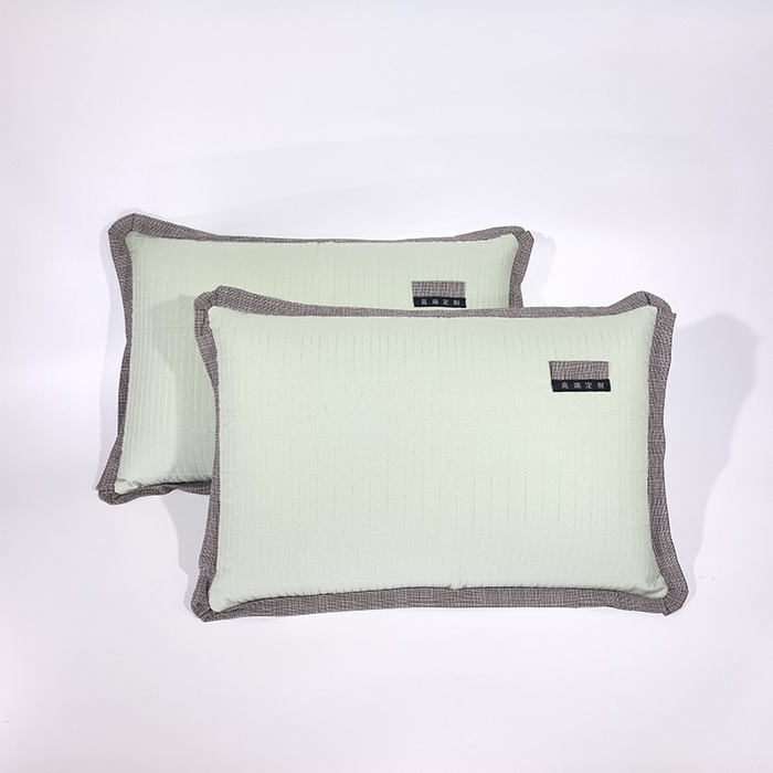 91家纺网 家纺一手货源 找家纺 （总）呦呦南宋 纯棉绗缝40x60cm现代风单品枕头套水洗棉中层夹棉拉链款全棉高端定制平边枕套