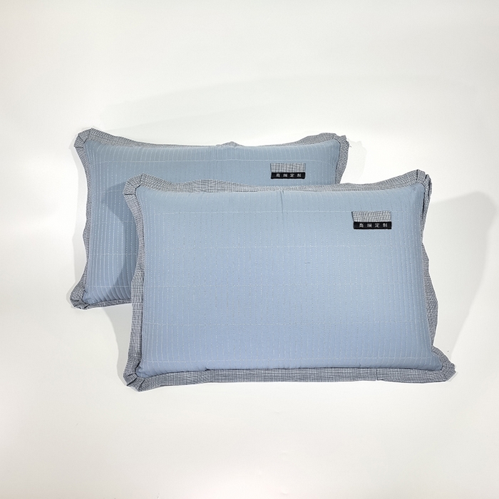 91家纺网 家纺一手货源 找家纺 （总）呦呦南宋 纯棉绗缝48x74cm水洗棉枕套中层夹棉单品拉链款一对装全棉高端定制款平边枕套