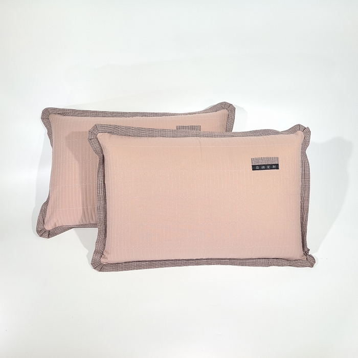 91家纺网 家纺一手货源 找家纺 （总）呦呦南宋 纯棉绗缝48x74cm水洗棉枕套中层夹棉单品拉链款一对装全棉高端定制款平边枕套