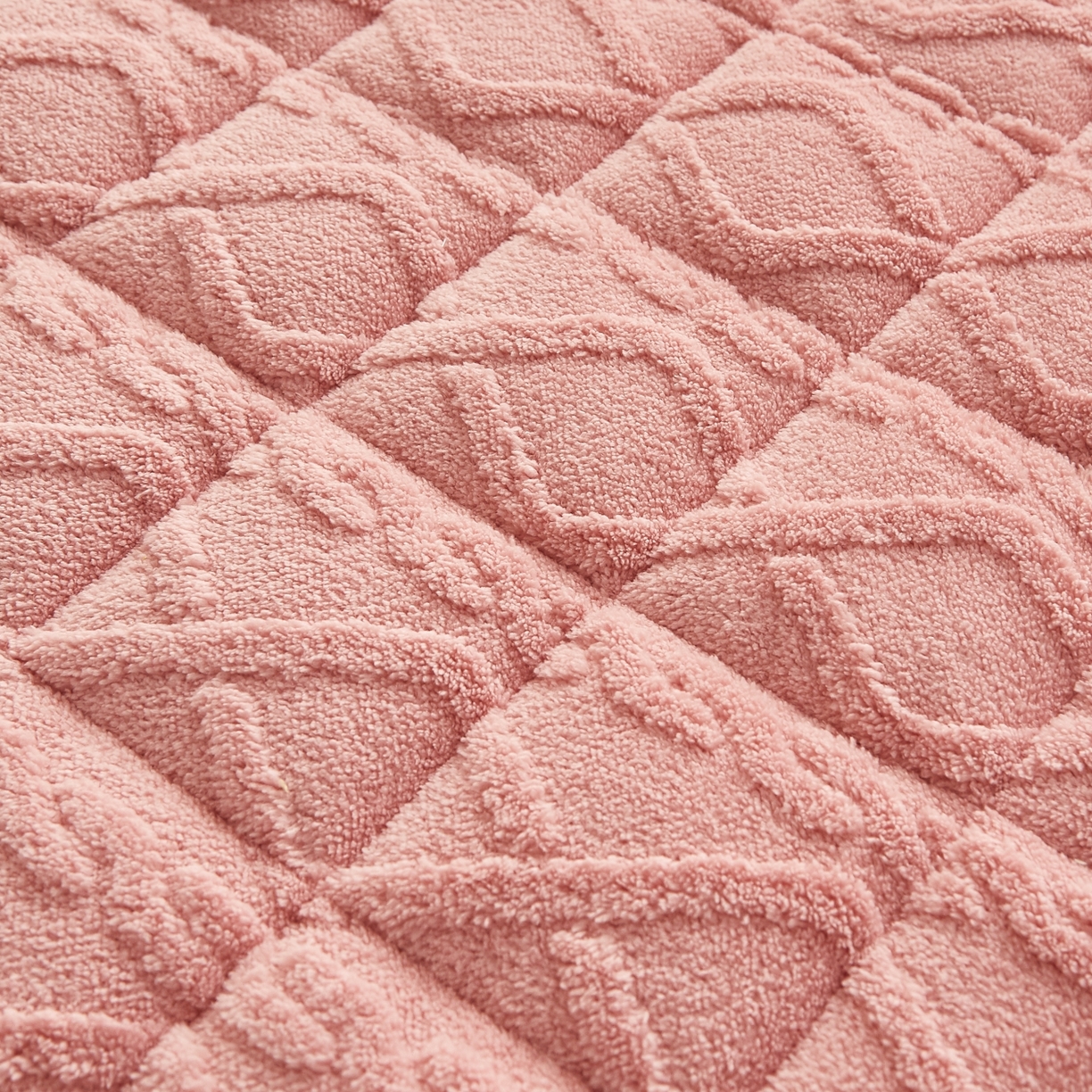 91家纺网 家纺一手货源 找家纺 缦吉 2025新款成人款高克重塔芙蓉床褥床护垫 豆沙粉（全网最低）