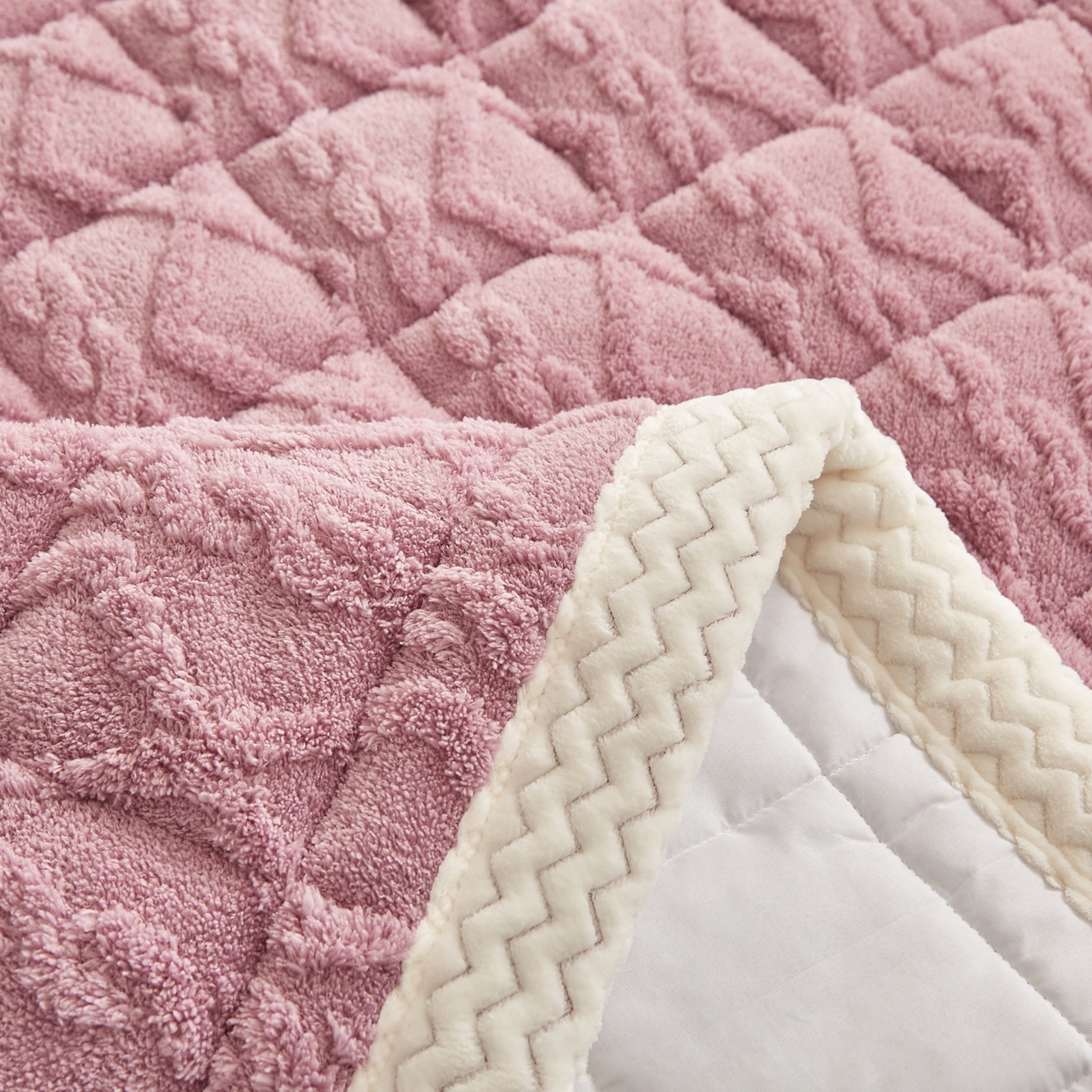 91家纺网 家纺一手货源 找家纺 （总）缦吉 2025新款成人款高克重塔芙蓉床褥床护垫（全网最低）