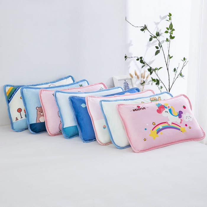 91家纺网 家纺一手货源 找家纺 （总）大黄蜂家居家纺 2025新款秋冬水晶绒儿童包边定位枕套枕头枕芯