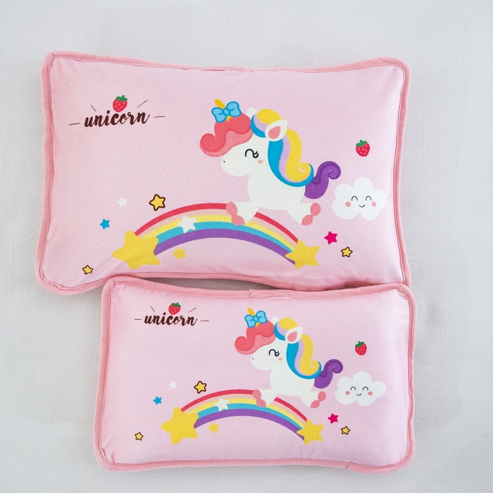 91家纺网 家纺一手货源 找家纺 （总）大黄蜂家居家纺 2025新款秋冬水晶绒儿童包边定位枕套枕头枕芯