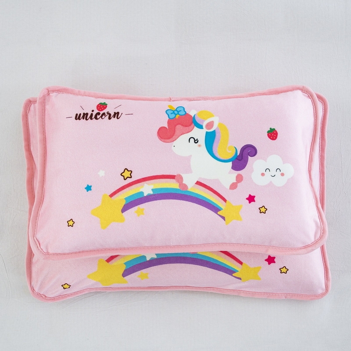 91家纺网 家纺一手货源 找家纺 （总）大黄蜂家居家纺 2025新款秋冬水晶绒儿童包边定位枕套枕头枕芯