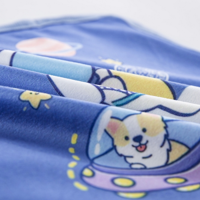 91家纺网 家纺一手货源 找家纺 大黄蜂家居家纺 2025新款秋冬水晶绒儿童包边定位枕套枕头枕芯 太空旅行