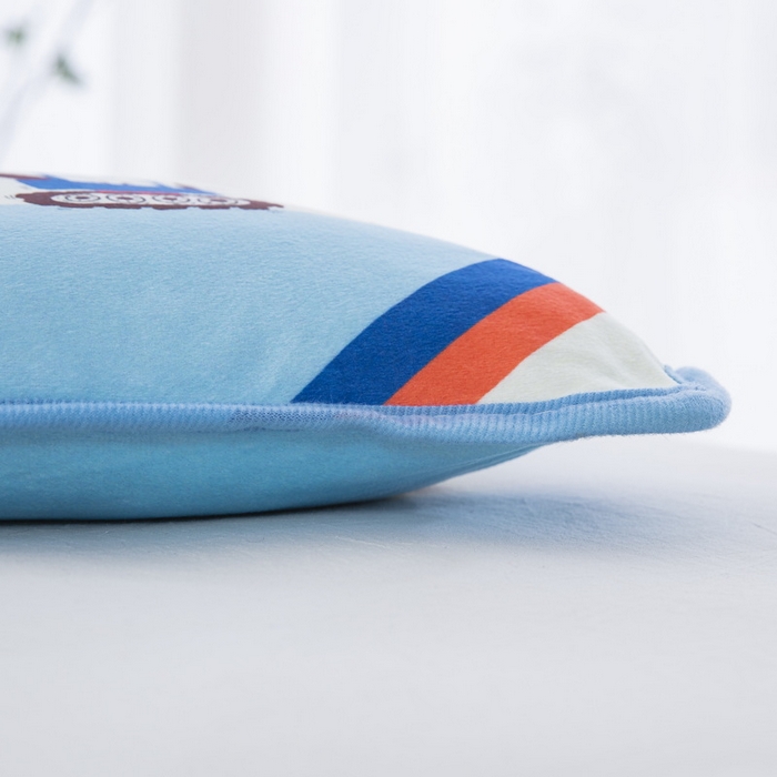 91家纺网 家纺一手货源 找家纺 大黄蜂家居家纺 2025新款秋冬水晶绒儿童包边定位枕套枕头枕芯 工程车队