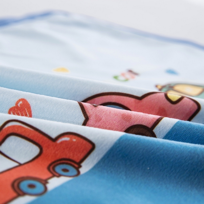 91家纺网 家纺一手货源 找家纺 大黄蜂家居家纺 2025新款秋冬水晶绒儿童包边定位枕套枕头枕芯 公路汽车