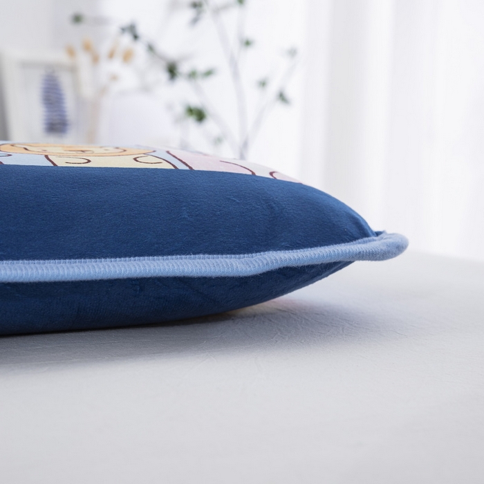 91家纺网 家纺一手货源 找家纺 大黄蜂家居家纺 2025新款秋冬水晶绒儿童包边定位枕套枕头枕芯 动物乐园