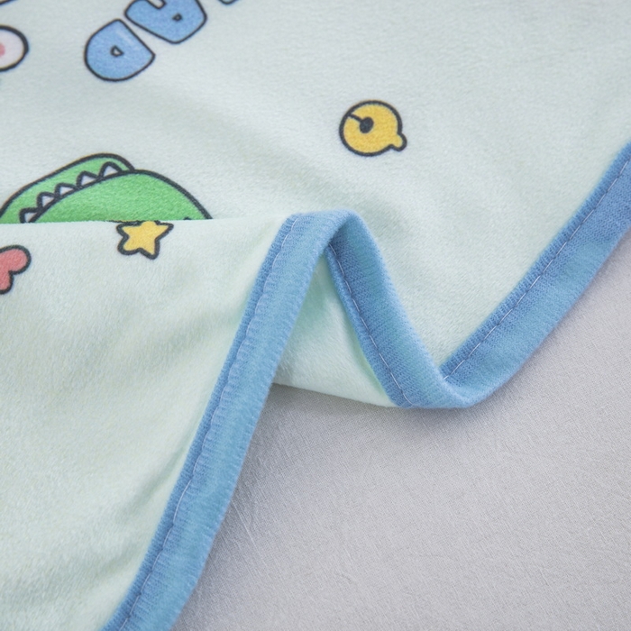 91家纺网 家纺一手货源 找家纺 大黄蜂家居家纺 2025新款秋冬水晶绒儿童包边定位枕套枕头枕芯 小恐龙