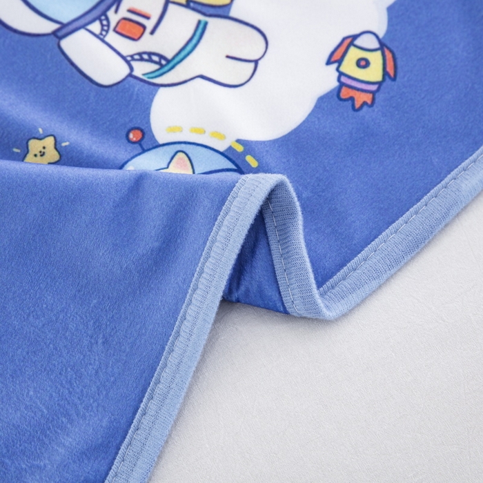 91家纺网 家纺一手货源 找家纺 大黄蜂家居家纺 2025新款秋冬水晶绒儿童包边定位枕套枕头枕芯 太空旅行