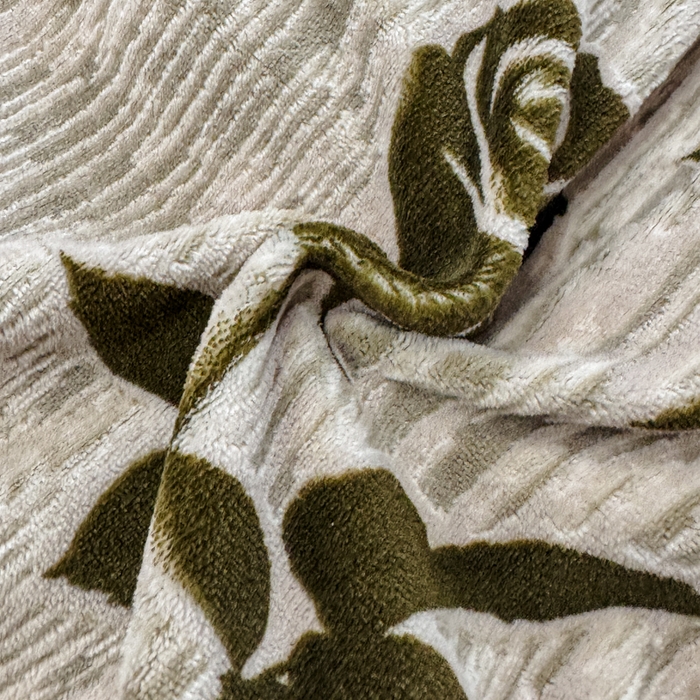 91家纺网 家纺一手货源 找家纺 诺梵家纺 2025新款兔毛绒包边 雕花绒四件套 花魅-咖