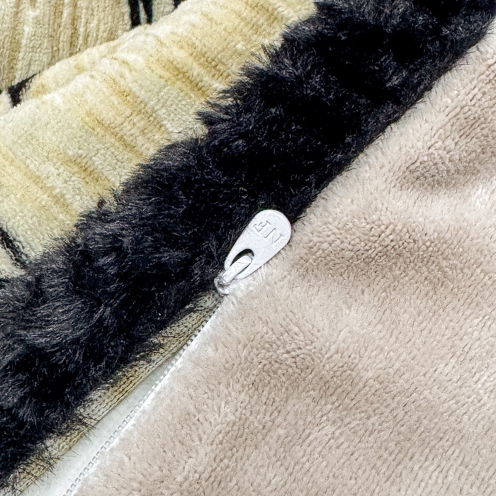 91家纺网 家纺一手货源 找家纺 诺梵家纺 2025新款兔毛绒包边 雕花绒四件套 青黛