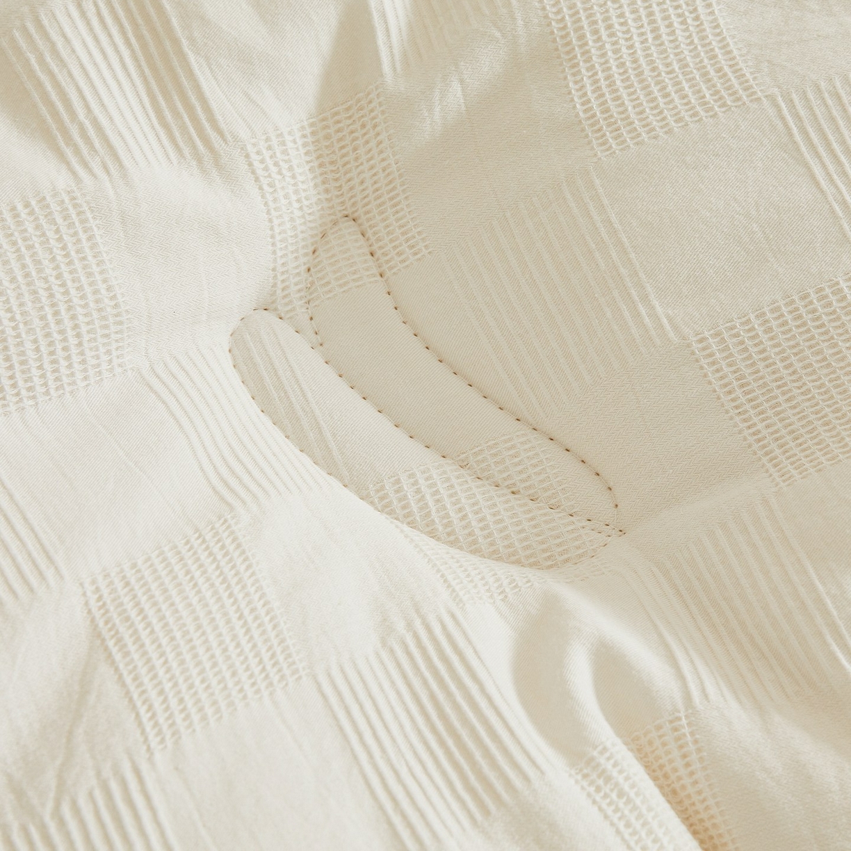 91家纺网 家纺一手货源 找家纺 初相识 2025新款全棉提花大豆被30%大豆纤维被华夫格纯棉被子被芯加厚冬被春秋被夏被 全棉提花素雅白