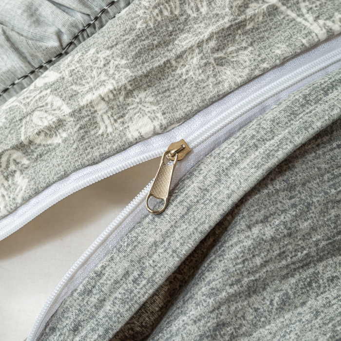 91家纺网 家纺一手货源 找家纺 大麦家纺 2025新款水洗亚麻花边四件套 海棠花溪