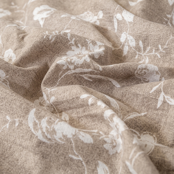 91家纺网 家纺一手货源 找家纺 大麦家纺 2025新款水洗亚麻花边四件套 锦瑟