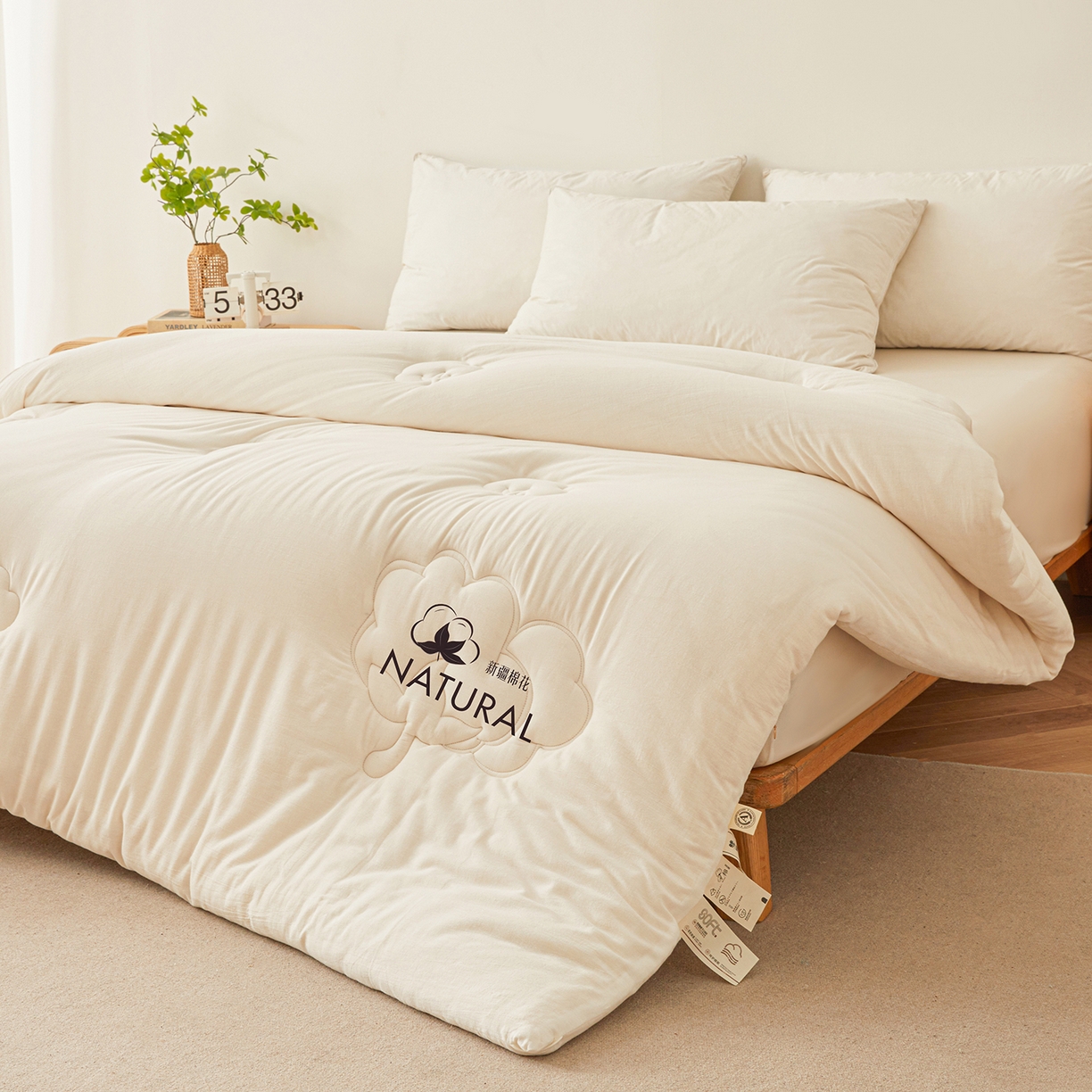 91家纺网 家纺一手货源 找家纺 （总）金喜 2025新款秋冬新款水洗棉100%新疆棉花被被子被芯春秋被加厚冬被