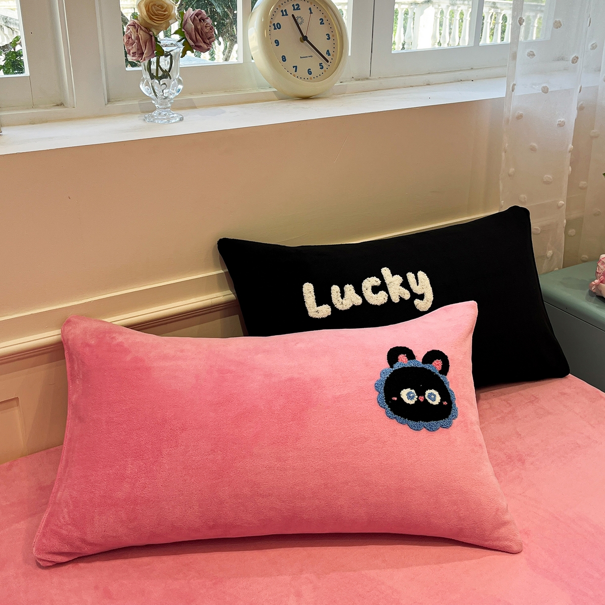 91家纺网 家纺一手货源 找家纺 （总）蓝邻家纺 2025新款牛奶绒卡通毛巾绣四件套