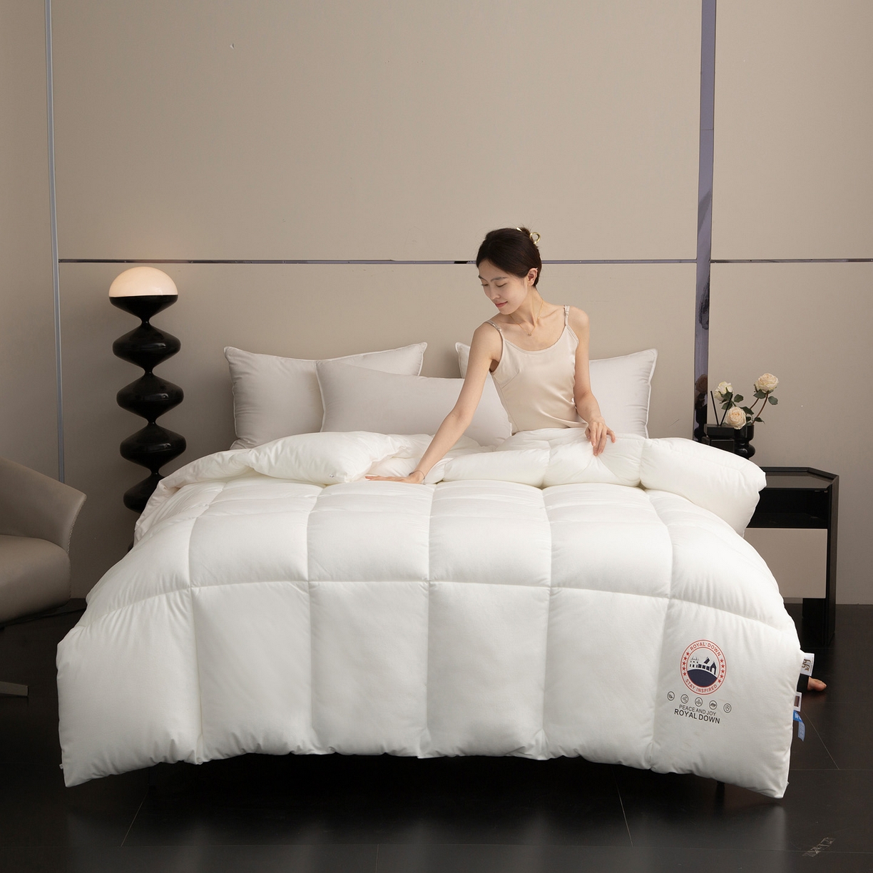 91家纺网 家纺一手货源 找家纺 （总）亚龙工厂店 2025新款冰岛绒羊绒蛋白被