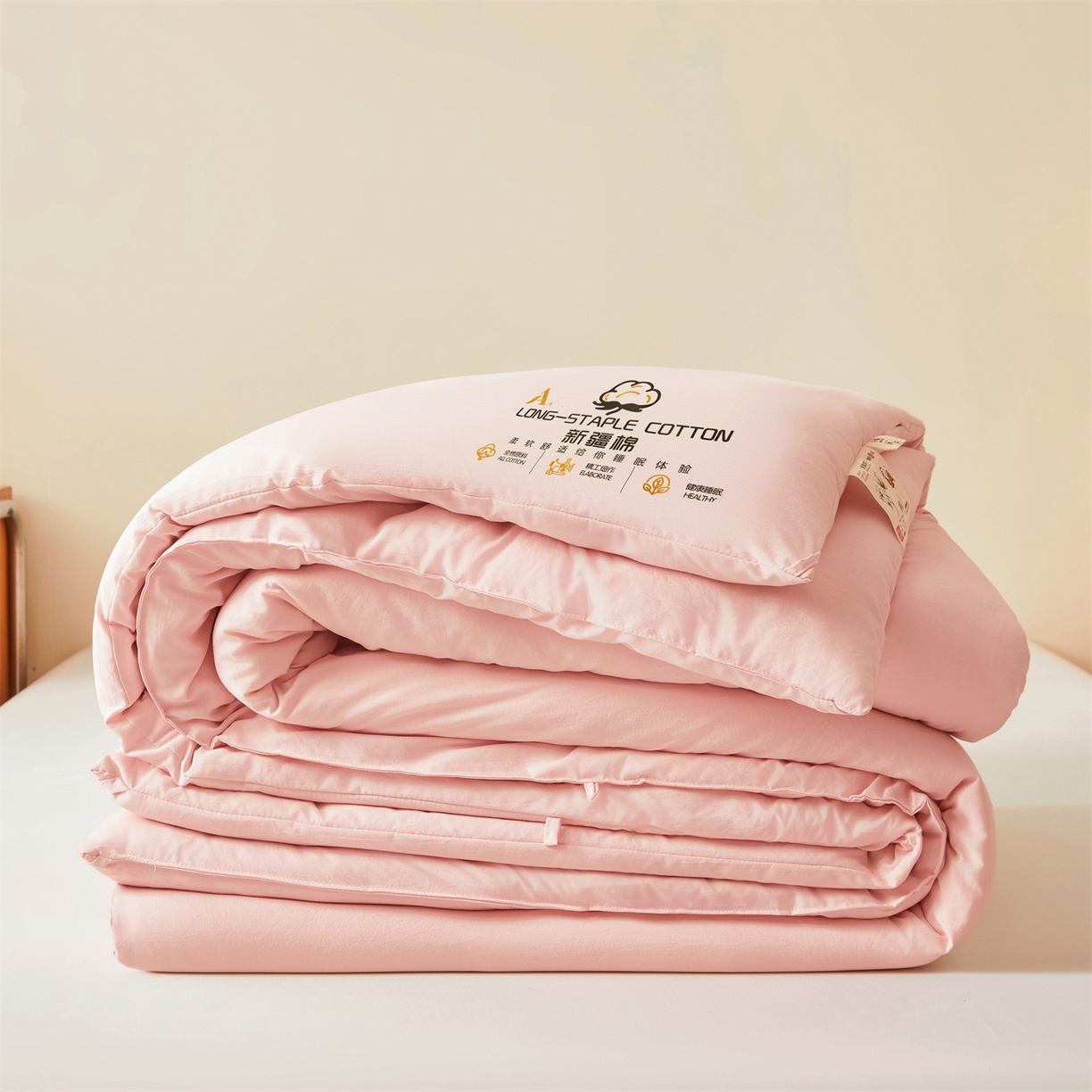 91家纺网 家纺一手货源 找家纺 仁凯家纺 2025新款a类100%新疆棉花被 冬被春秋被 学生被子被芯（提供买家秀检测报告） 新疆棉花-浪漫粉