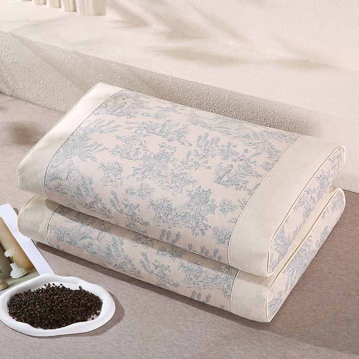 （总）金牛枕芯 2025新款国潮风棉麻荞麦枕头枕芯成人枕保健枕助眠枕头枕芯