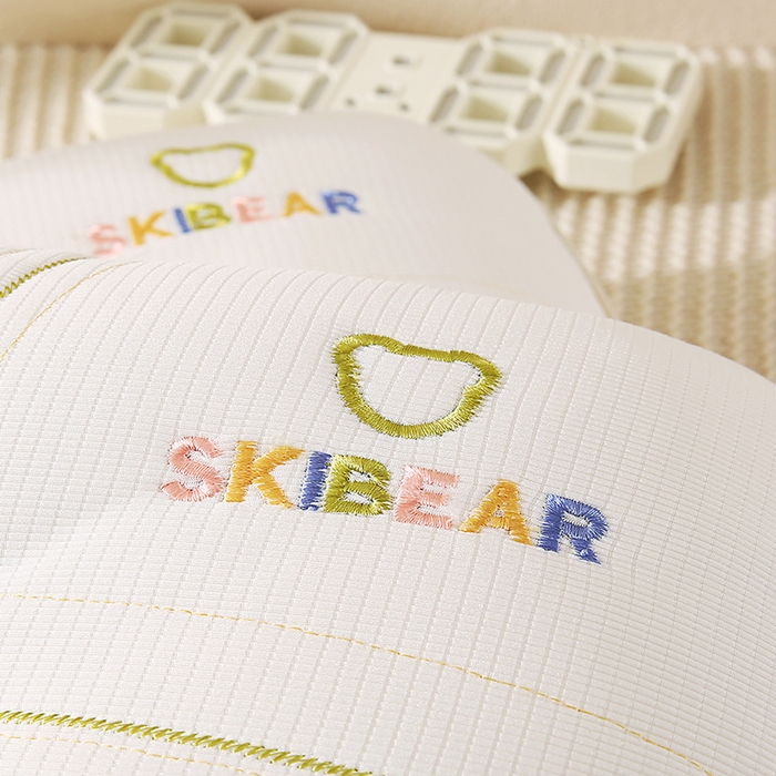 91家纺网 家纺一手货源 找家纺 金牛枕芯 2025新款滑板熊亲子枕决明子枕头乳胶夹层儿童枕成人枕头枕芯 滑板熊-绿