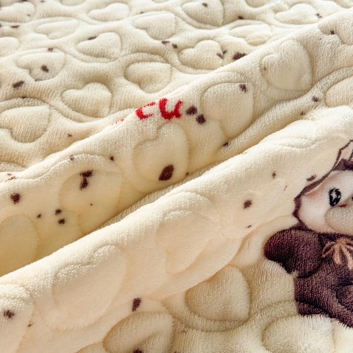 91家纺网 家纺一手货源 找家纺 禧缘家纺（原梦想家） 2025新款夹棉双层花边牛奶绒单被套系列 布布乐园