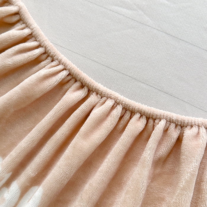 91家纺网 家纺一手货源 找家纺 家贝爱 2025新款高克重加厚牛奶绒床笠单床笠床笠单品 你好MM