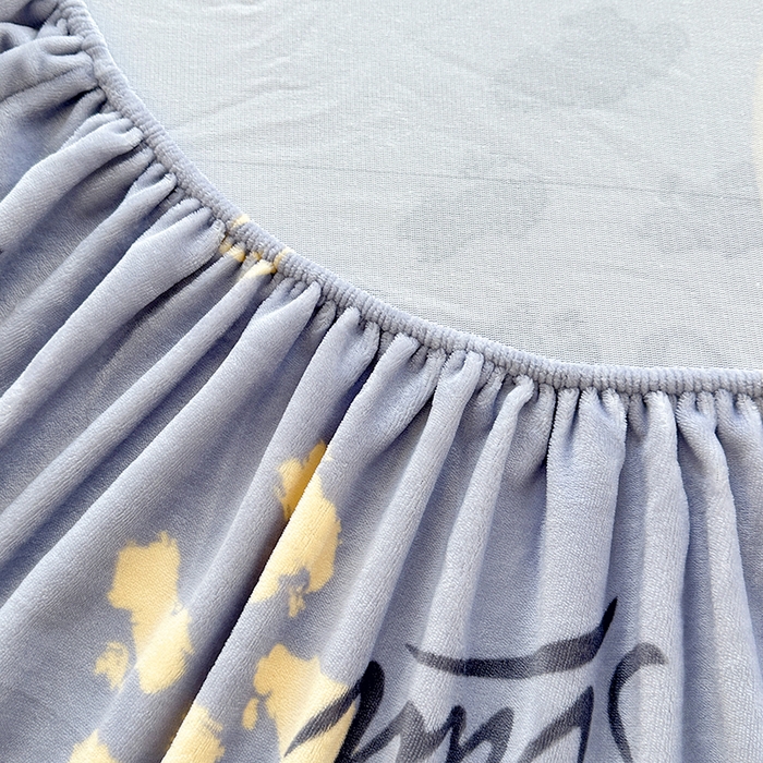 91家纺网 家纺一手货源 找家纺 家贝爱 2025新款高克重加厚牛奶绒床笠单床笠床笠单品 心语星愿