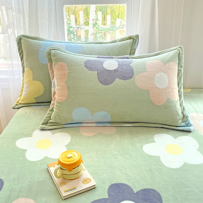 91家纺网 家纺一手货源 找家纺 家贝爱 2025新款高克重加厚牛奶绒床笠单床笠床笠单品 倾城