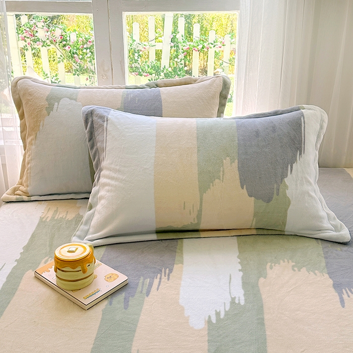 91家纺网 家纺一手货源 找家纺 家贝爱 2025新款高克重加厚牛奶绒床笠单床笠床笠单品 多姿多彩