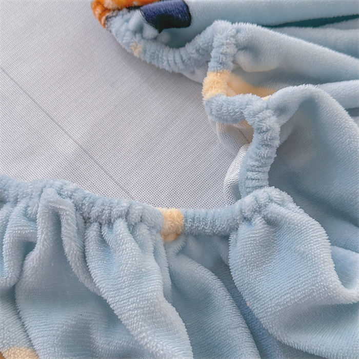 91家纺网 家纺一手货源 找家纺 家贝爱 2025新款高克重加厚牛奶绒床笠单床笠床笠单品 字母蘑菇