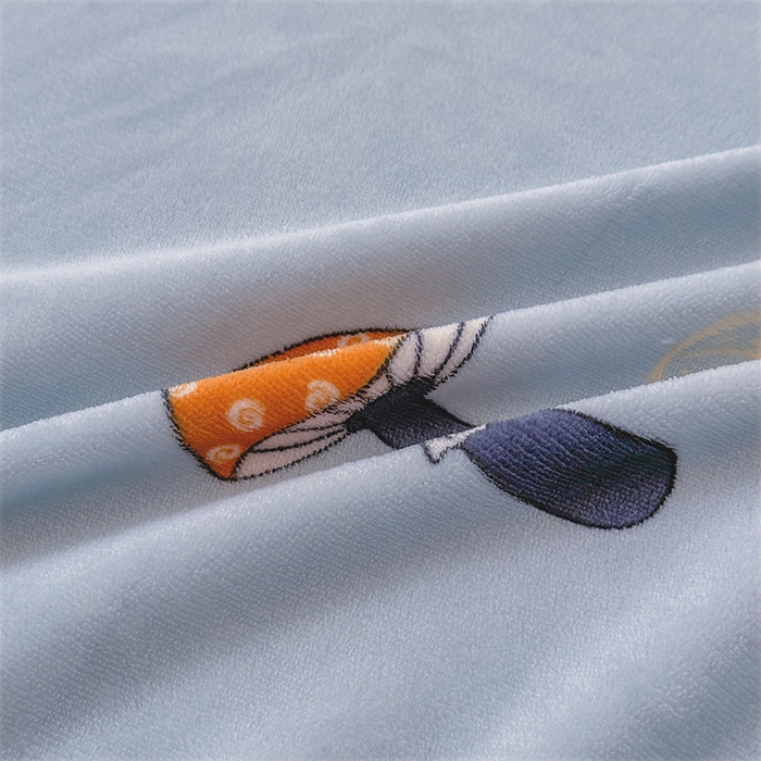 91家纺网 家纺一手货源 找家纺 家贝爱 2025新款高克重加厚牛奶绒床笠单床笠床笠单品 字母蘑菇