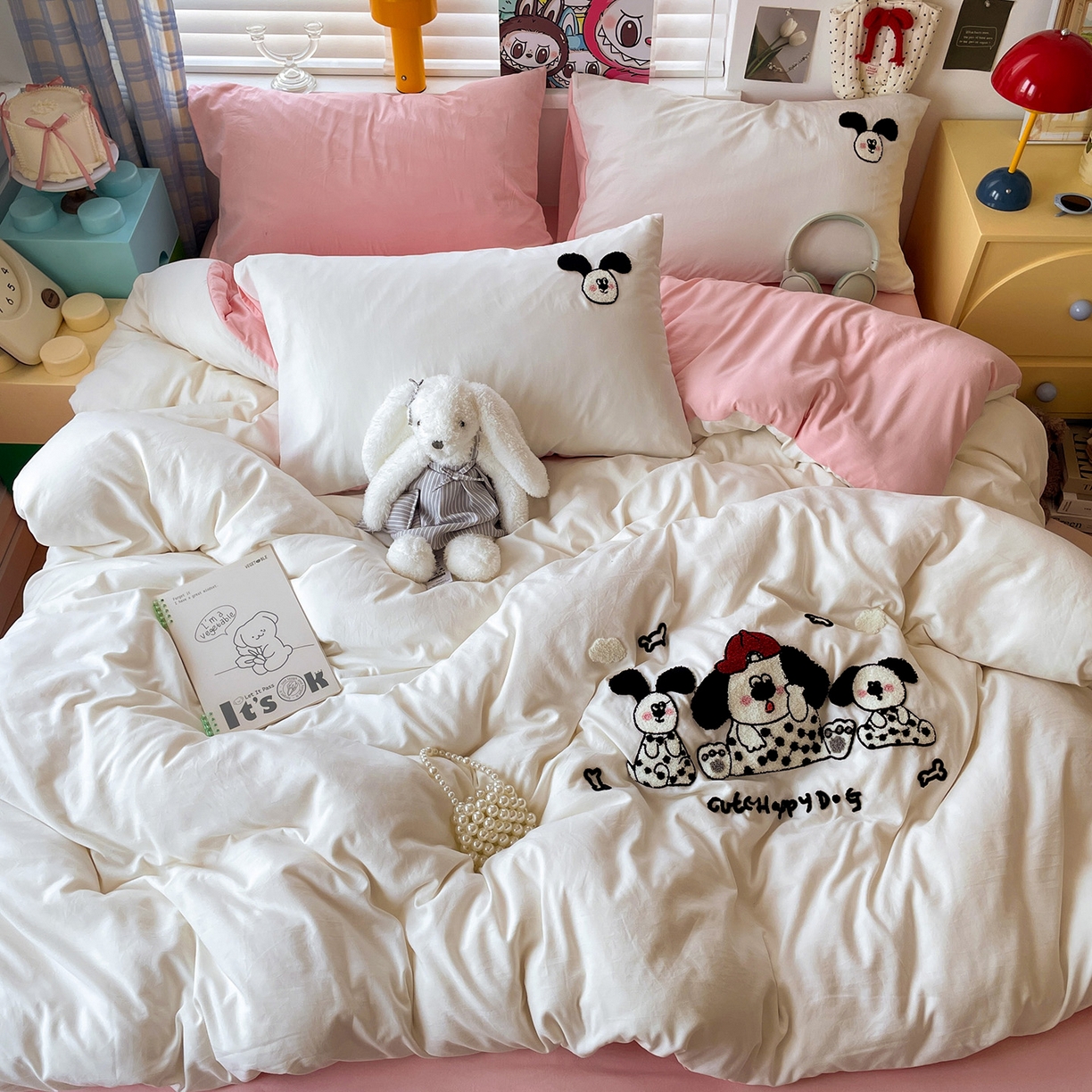 91家纺网 家纺一手货源 找家纺 （总）凯洛奇 2025新款软糯1水洗棉毛巾绣卡通四件套（提供买家秀）