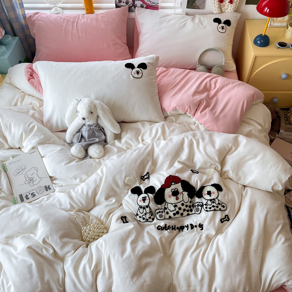 91家纺网 家纺一手货源 找家纺 （总）凯洛奇 2025新款软糯1水洗棉毛巾绣卡通四件套（提供买家秀）