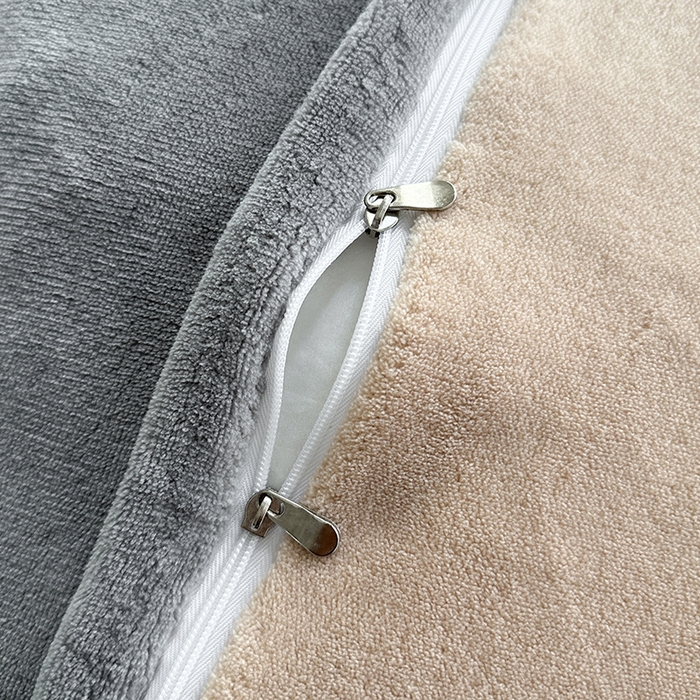 91家纺网 家纺一手货源 找家纺 宇彬家纺 2025新款母婴级牛奶绒婴儿绒刺绣四件套 M款 绅士灰-香槟