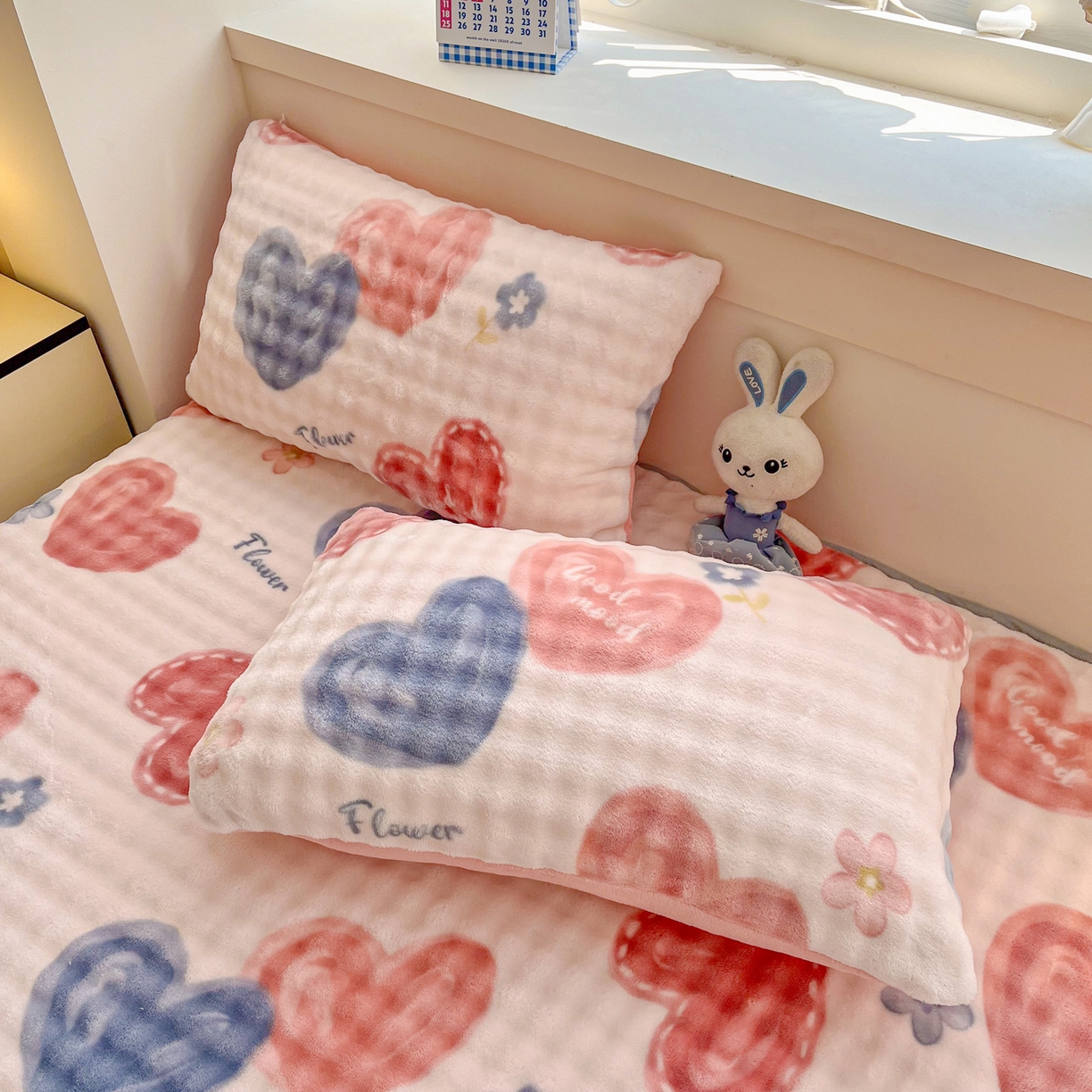 91家纺网 家纺一手货源 找家纺 （总）慕梵家居 2025新款泡泡绒枕套泡泡兔绒床罩枕套外贸可以定做尺寸单品枕套枕套单件