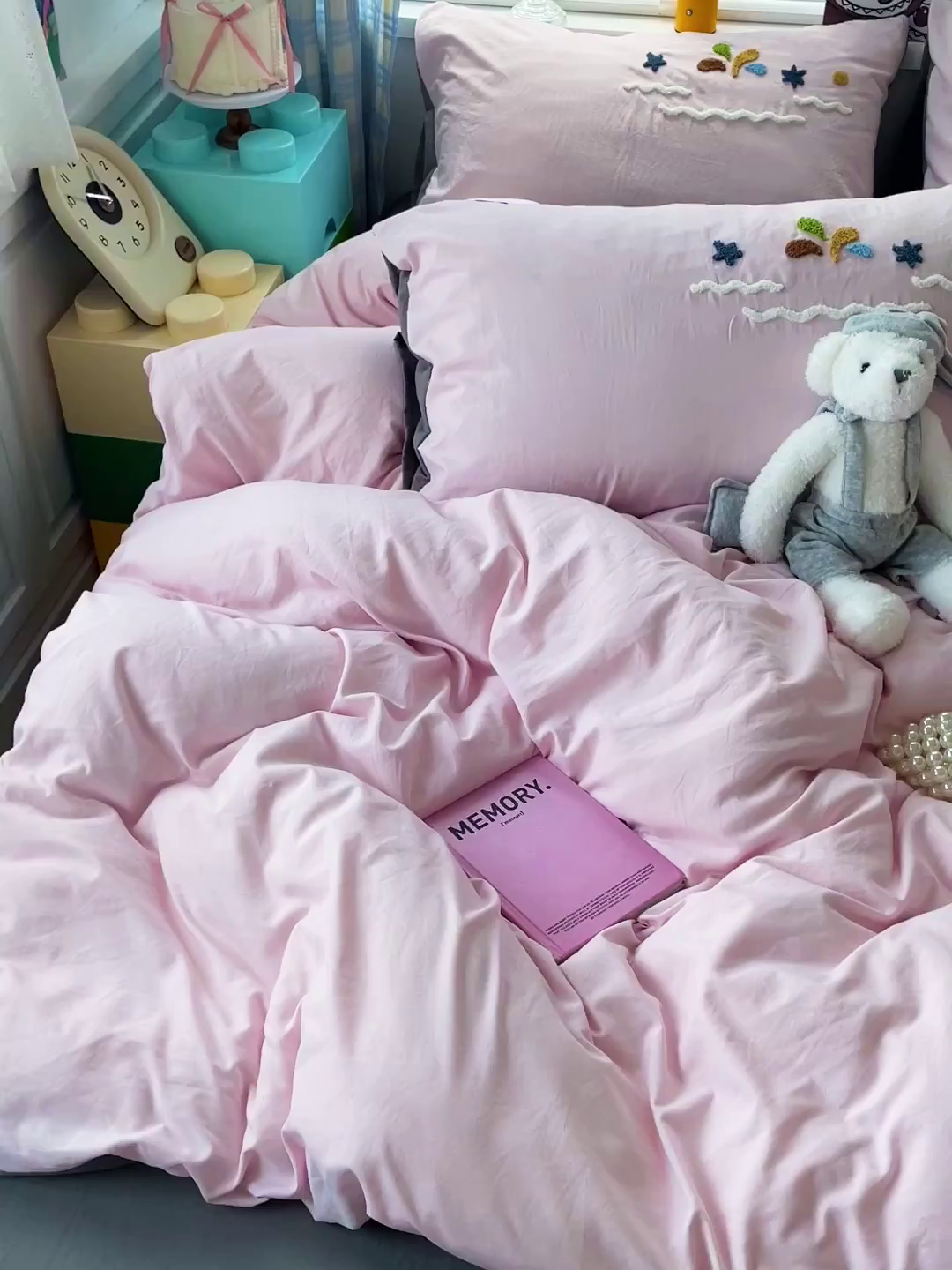 91家纺网 家纺一手货源 找家纺 凯洛奇 2025新款软糯1水洗棉毛巾绣卡通四件套（提供买家秀） 小鲸鱼