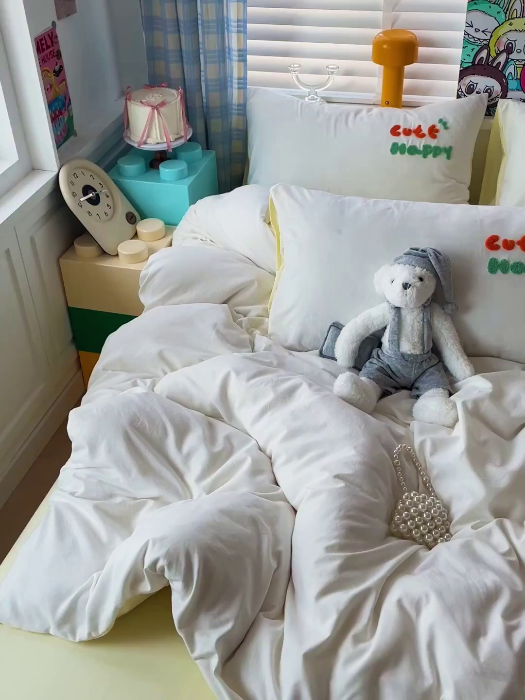 91家纺网 家纺一手货源 找家纺 凯洛奇 2025新款软糯1水洗棉毛巾绣卡通四件套（提供买家秀） 西瓜熊