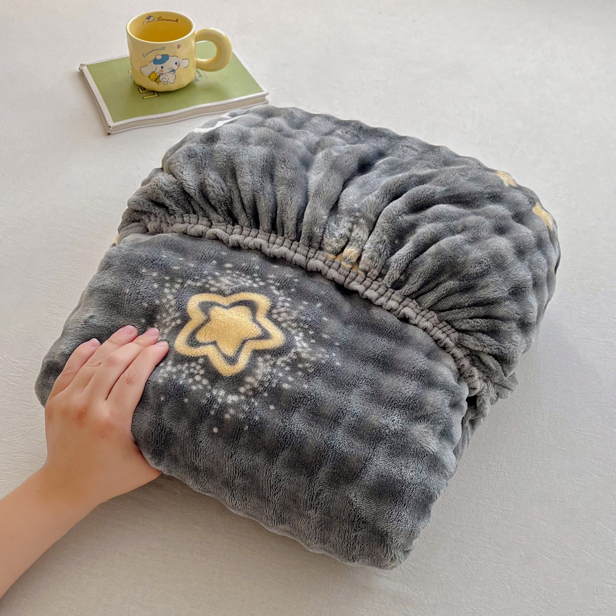 91家纺网 家纺一手货源 找家纺 慕梵家居 2025新款泡泡绒枕套泡泡兔绒床罩枕套外贸可以定做尺寸单品枕套枕套单件 星月传奇