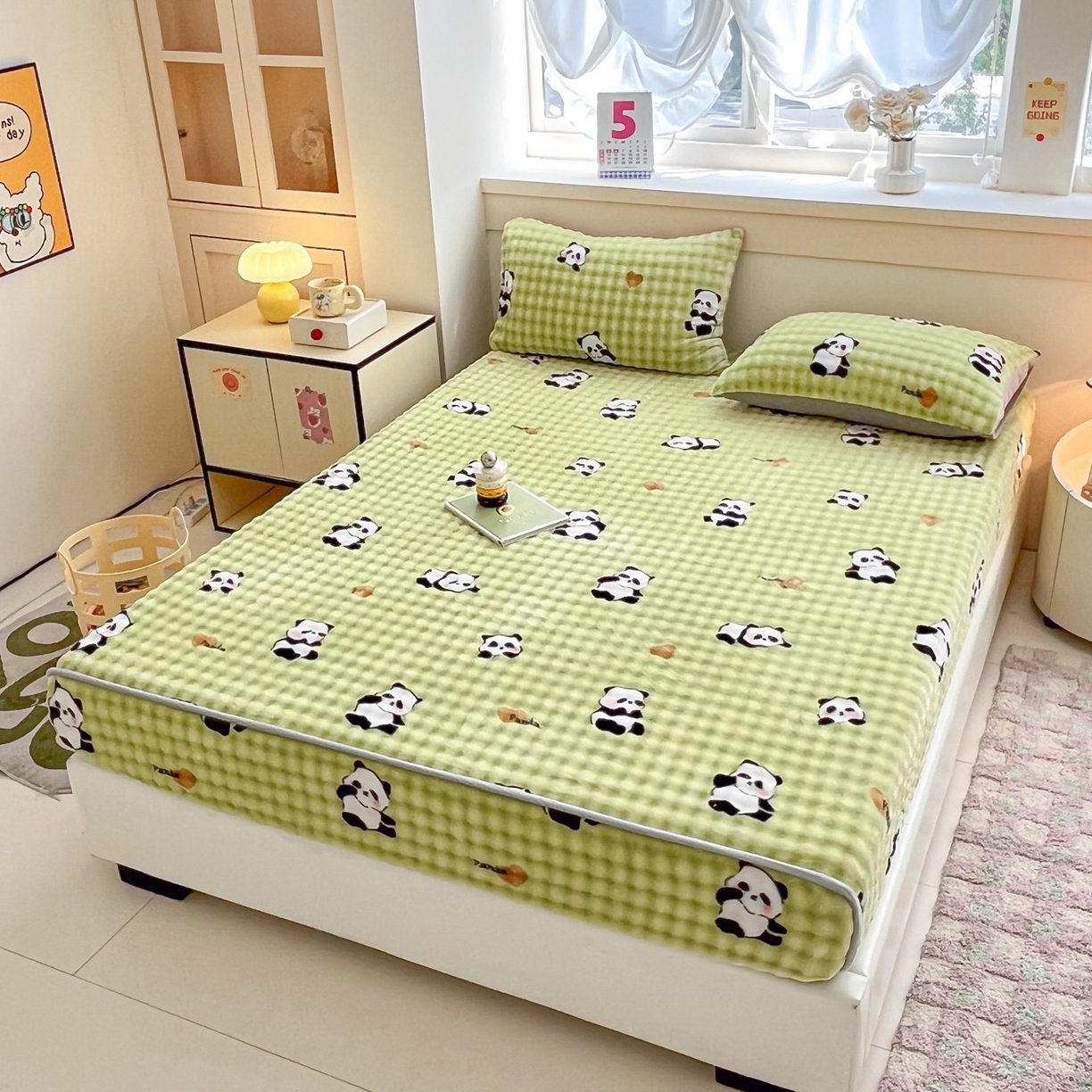 91家纺网 家纺一手货源 找家纺 慕梵家居 2025新款泡泡绒枕套泡泡兔绒床罩枕套外贸可以定做尺寸单品枕套枕套单件 小胖哒