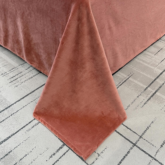 91家纺网 家纺一手货源 找家纺 宇彬家纺 2025新款母婴级牛奶绒婴儿绒刺绣四件套 H-豆沙