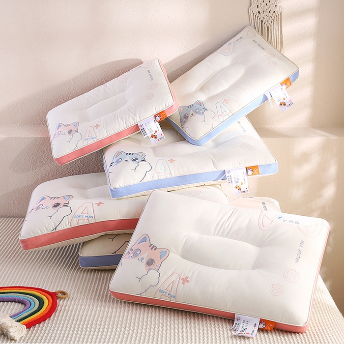 91家纺网 家纺一手货源 找家纺 （总）金牛枕芯 2025新款小奶猫立体亲子护颈枕头枕芯