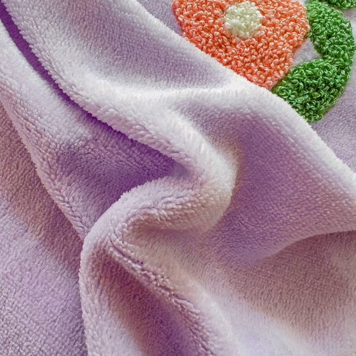 91家纺网 家纺一手货源 找家纺 眷恋家纺 2025新款韩版毛巾绣小蕾丝荷叶边牛奶绒四件套迷你兔+樱桃兔系列 迷你兔-浅紫