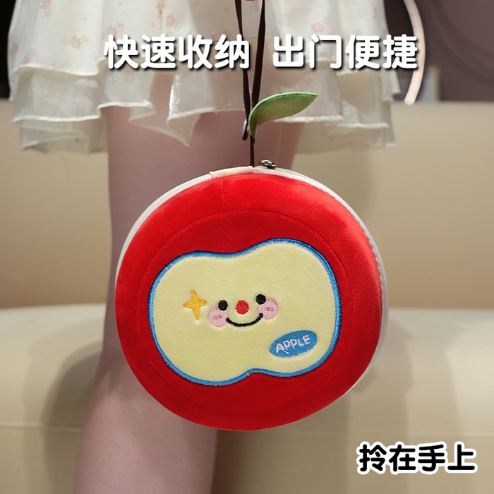 91家纺网 家纺一手货源 找家纺 仟亿莱 2025新款微笑苹果记忆棉U枕头枕芯 记忆红苹果 U枕32X30cm