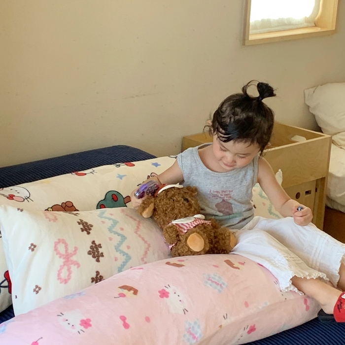 桃喜 2025新款ins牛奶绒印花长抱枕 组合图仅供展示不可下单