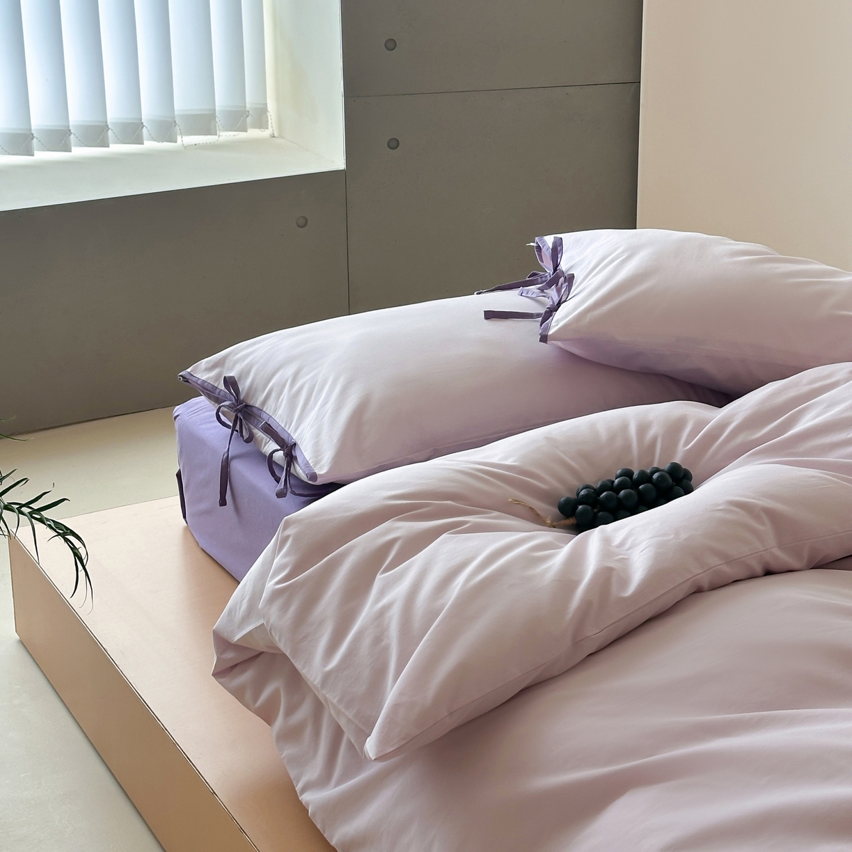 91家纺网 家纺一手货源 找家纺 例外 2025新款40s水洗棉 绑带款系列 多肉葡萄绑带